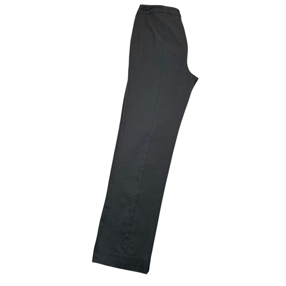 Gallia Moda Dress Pants Womens 8 Black Stretch‎ Seam Detail Slim Office Trousers - Picture 11 of 13